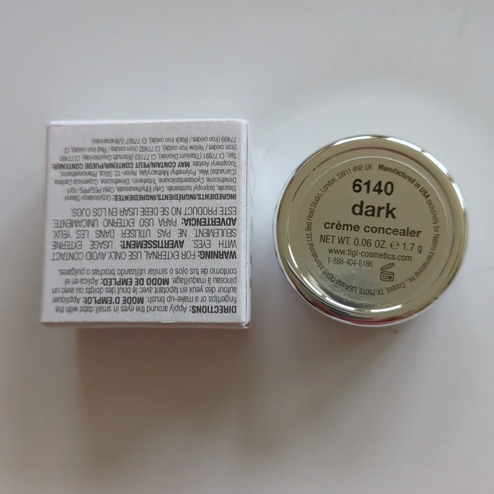TIGI Professional Cosmetics Cream Concealer Color Dark & Medium